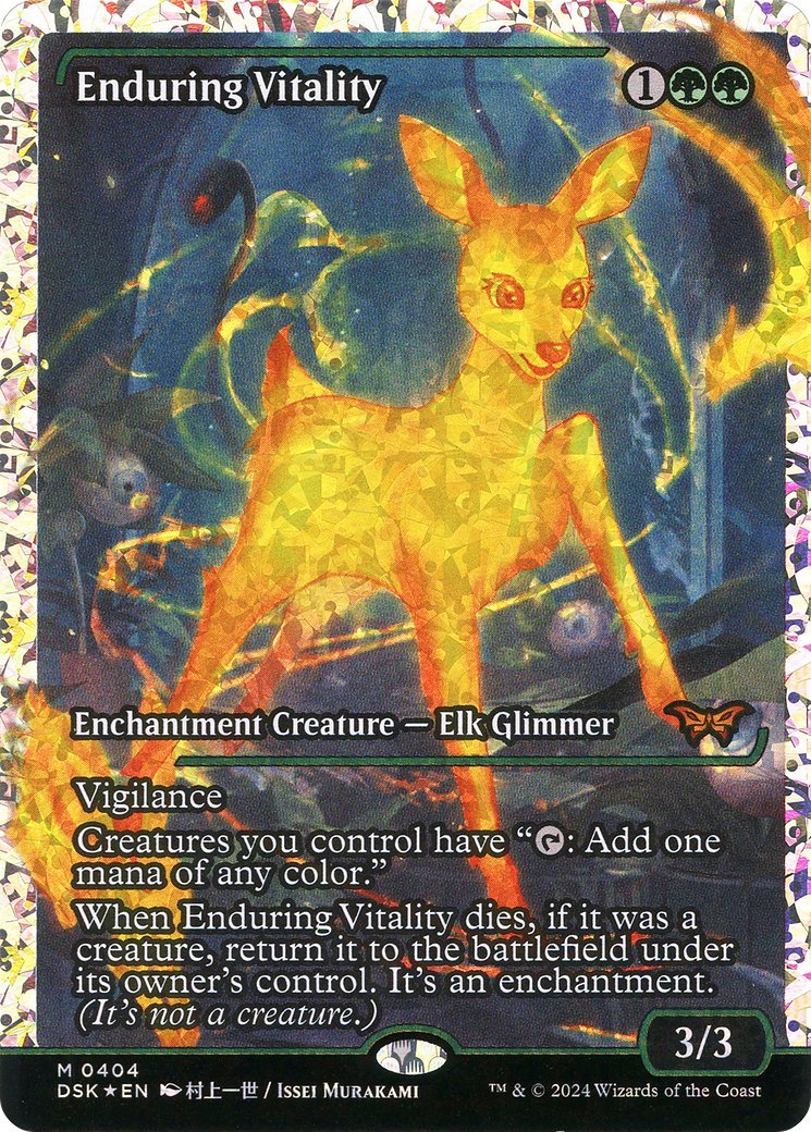 Enduring Vitality (Japan Showcase) (Fracture Foil) [Duskmourn: House of Horror]