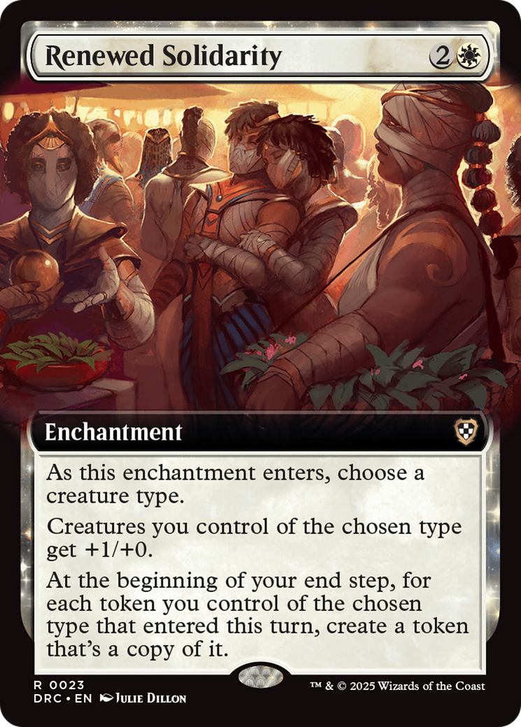 Renewed Solidarity (Extended Art) (-023) - Commander: Aetherdrift