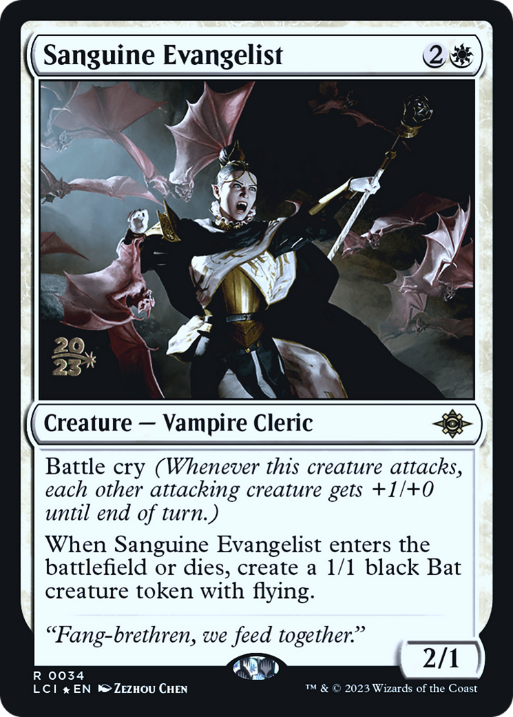 Sanguine Evangelist [The Lost Caverns of Ixalan Prerelease Cards]