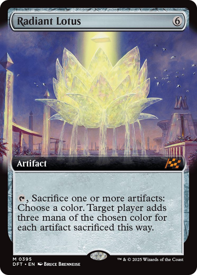 Radiant Lotus (Extended Art) (-395) - Aetherdrift