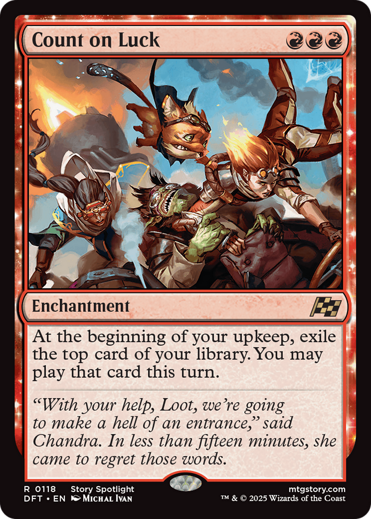 Count on Luck (-118) - Aetherdrift Foil
