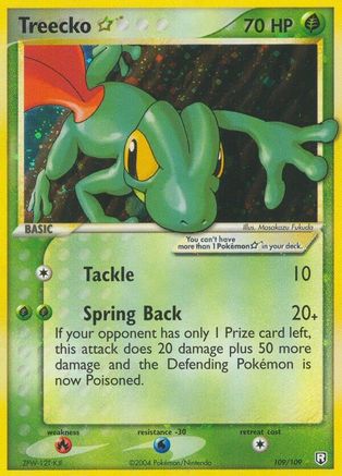Treecko Star 109/109 - Team Rocket Returns