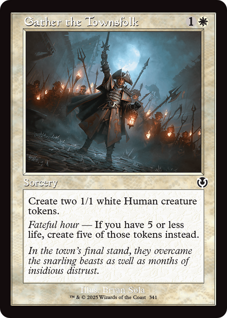 Gather the Townsfolk (Retro Frame) (-341) - Innistrad Remastered