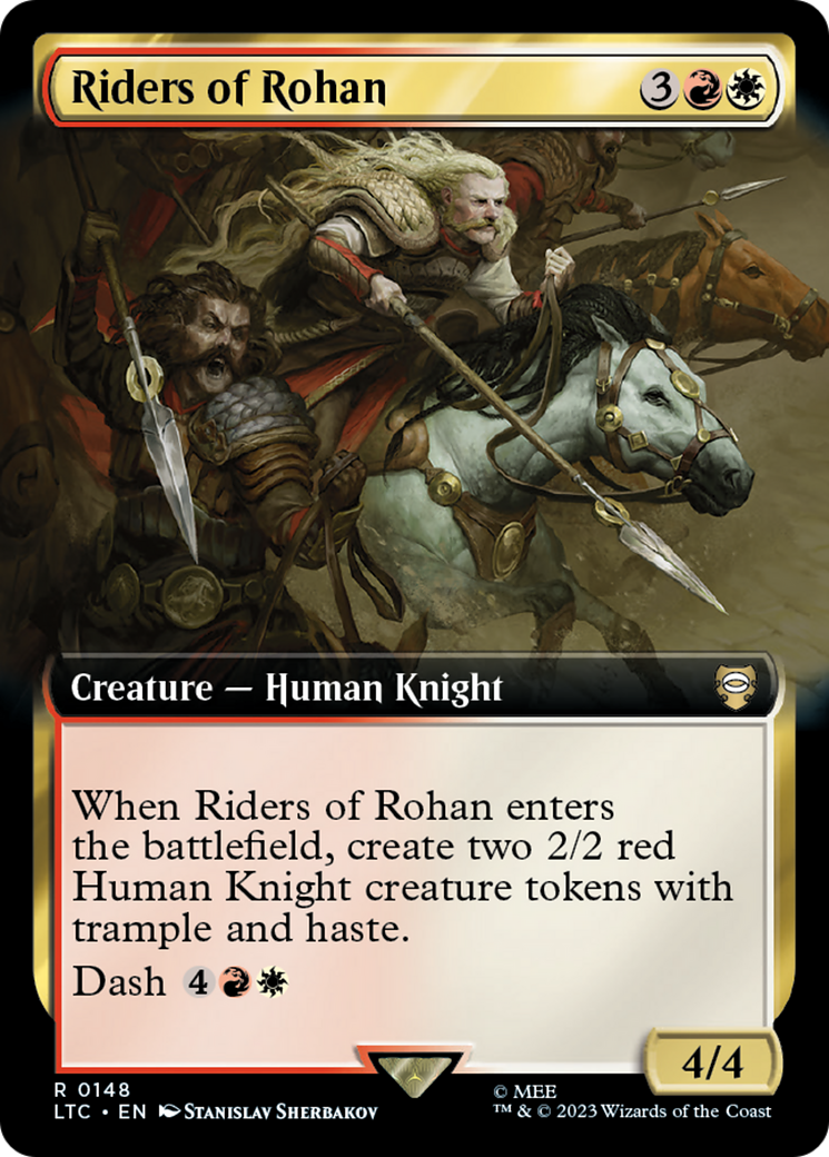 Riders of Rohan (LTC-148) - Tales of Middle-earth Commander: (Extended Art) Foil