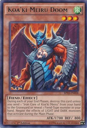 Koa'ki Meiru Doom [BP03-EN058] Rare