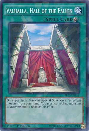 Valhalla, Hall of the Fallen [BP03-EN154] Shatterfoil Rare