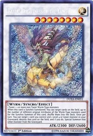 Baxia, Brightness of the Yang Zing [DUEA-EN051] Secret Rare