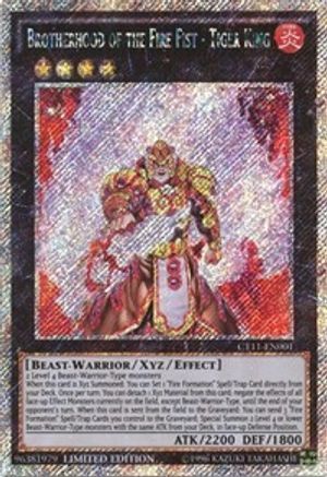 Brotherhood of the Fire Fist - Tiger King [CT11-EN001] Secret Rare