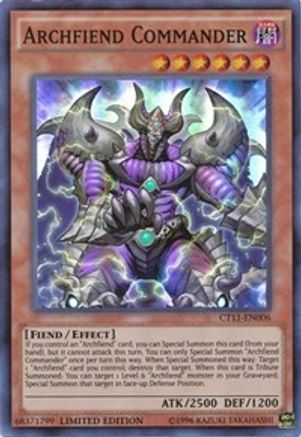 Archfiend Commander [CT11-EN006] Super Rare
