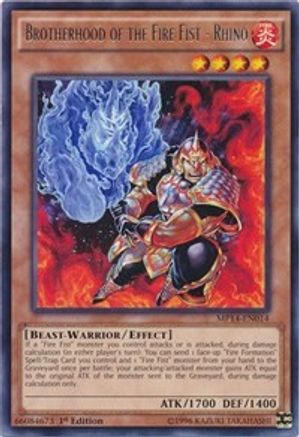Brotherhood of the Fire Fist - Rhino [MP14-EN014] Rare