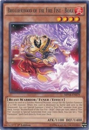 Brotherhood of the Fire Fist - Boar [MP14-EN079] Rare