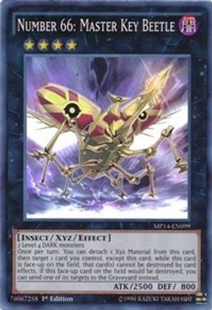 Number 66: Master Key Beetle [MP14-EN099] Super Rare