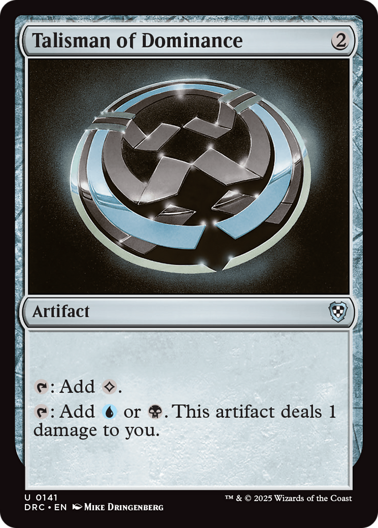 Talisman of Dominance (-141) - Commander: Aetherdrift