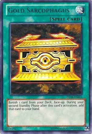 Gold Sarcophagus (Blue) [DL18-EN011] Rare