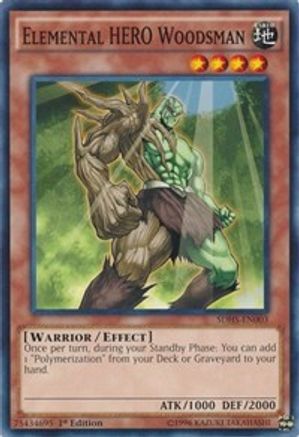 Elemental Hero Woodsman [SDHS-EN003] Common