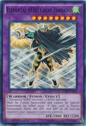 Elemental Hero Great Tornado [SDHS-EN045] Common
