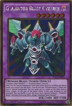 Gladiator Beast Gyzarus [PGL2-EN079] Gold Rare