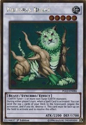 Naturia Beast [PGL2-EN086] Gold Rare