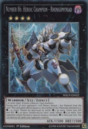 Number 86: Heroic Champion - Rhongomyniad [WSUP-EN022] Secret Rare