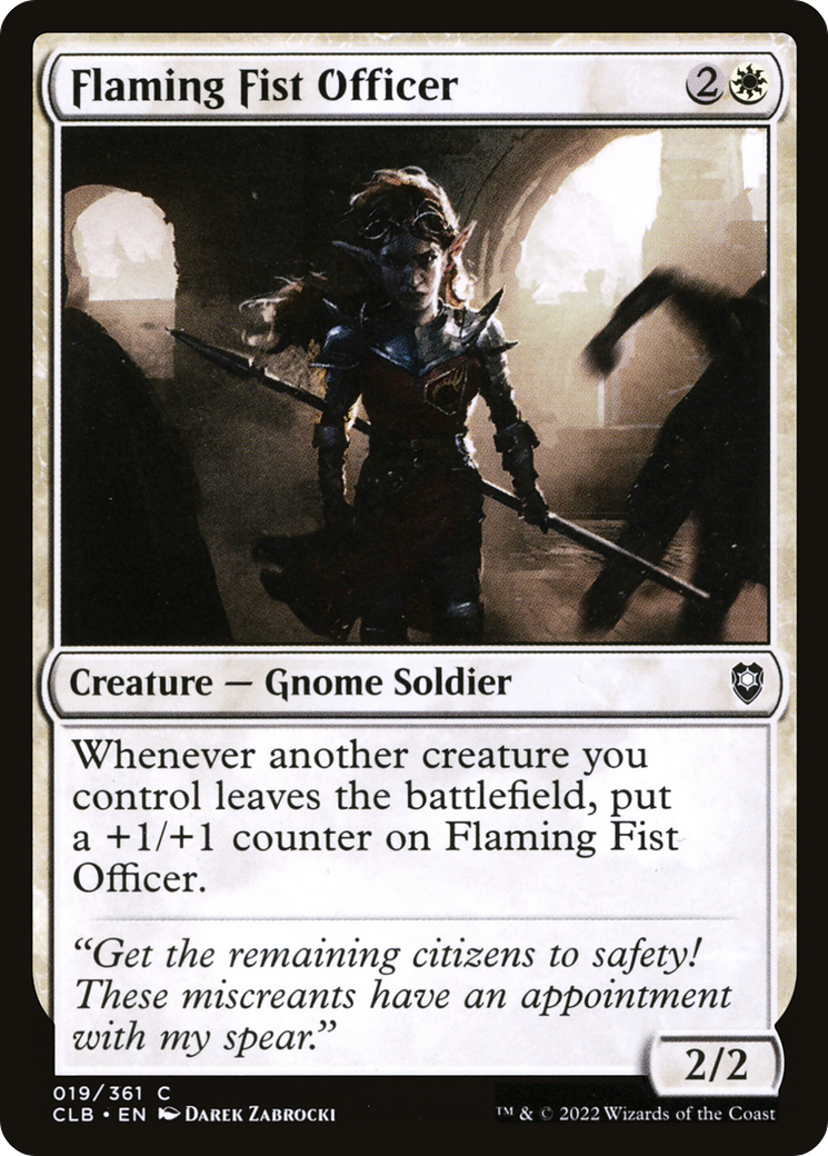 Flaming Fist Officer [Commander Legends: Battle for Baldur's Gate]