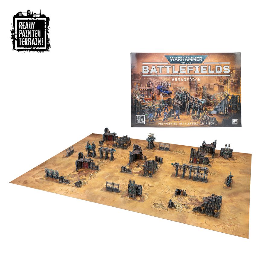 Warhammer 40,000 - Battlefields: Armageddon Pre-Painted Terrain Set