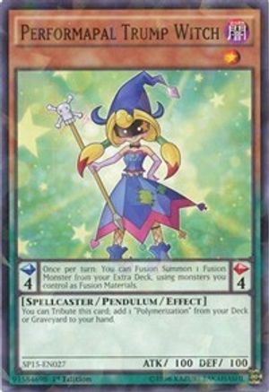 Performapal Trump Witch [SP15-EN027] Shatterfoil Rare