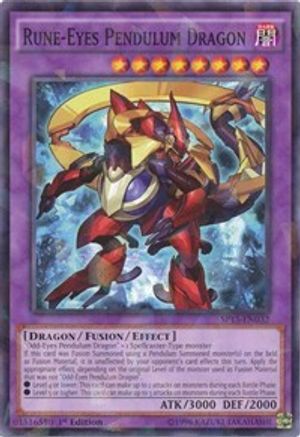 Rune-Eyes Pendulum Dragon [SP15-EN032] Shatterfoil Rare