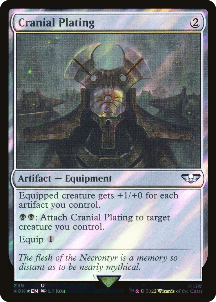 Cranial Plating (Surge Foil) [Universes Beyond: Warhammer 40,000]