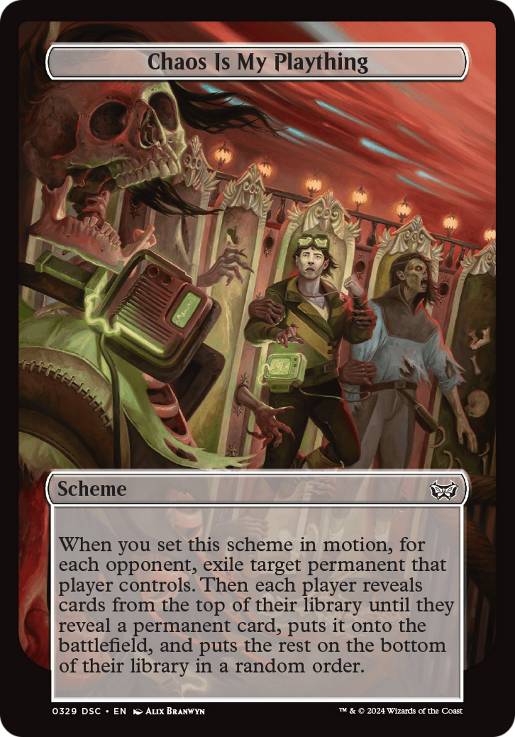 Chaos is My Plaything (Full Art) [Duskmourn: House of Horror Commander]