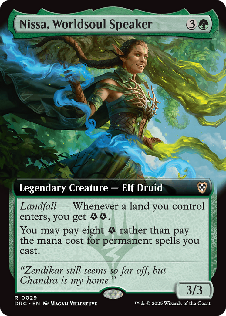 Nissa, Worldsoul Speaker (Extended Art) (-029) - Commander: Aetherdrift