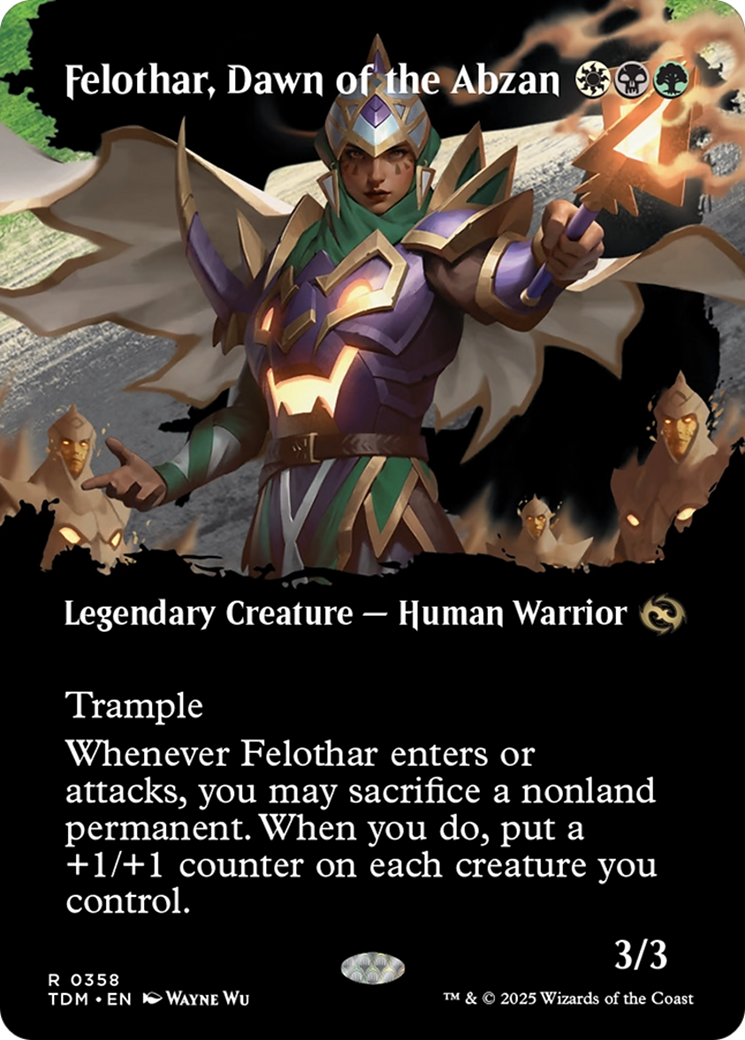 Felothar, Dawn of the Abzan (Borderless) (TDM-358) - Tarkir: Dragonstorm Foil