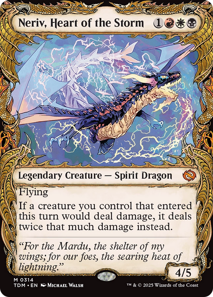 Neriv, Heart of the Storm (Showcase) (TDM-314) - Tarkir: Dragonstorm