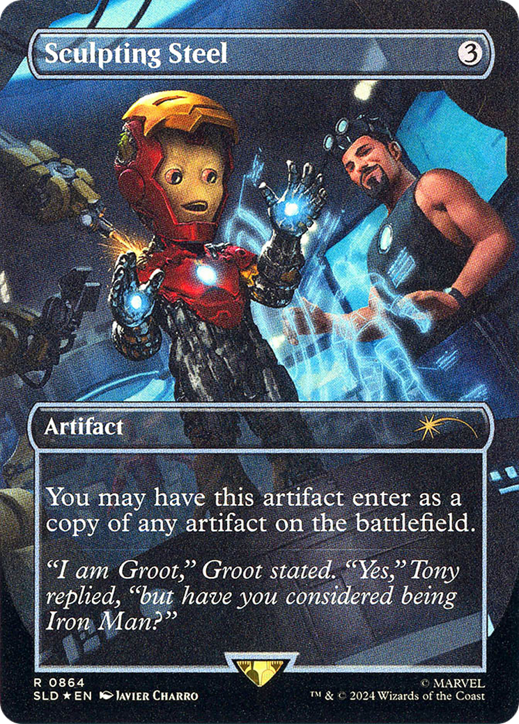 Sculpting Steel (Rainbow Foil) (-864) - Secret Lair Drop Series Foil