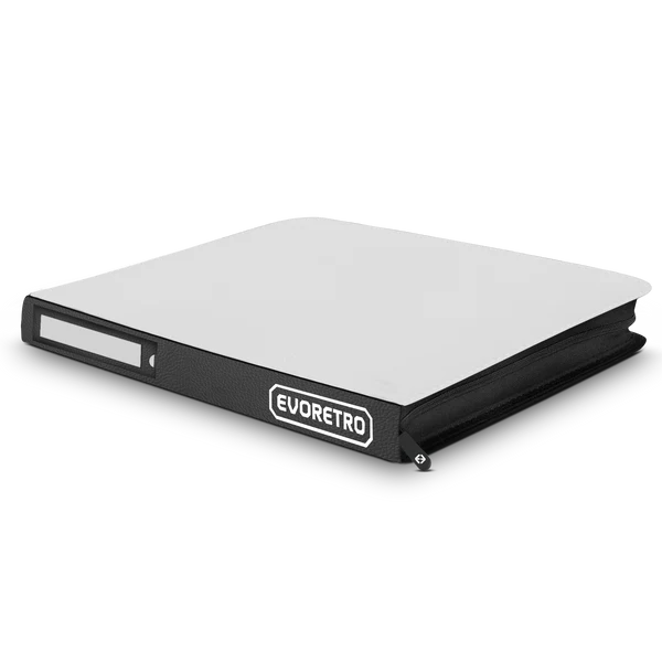EVORETRO - TOP LOADER BINDER 3X3 - 216 CARD - WHITE