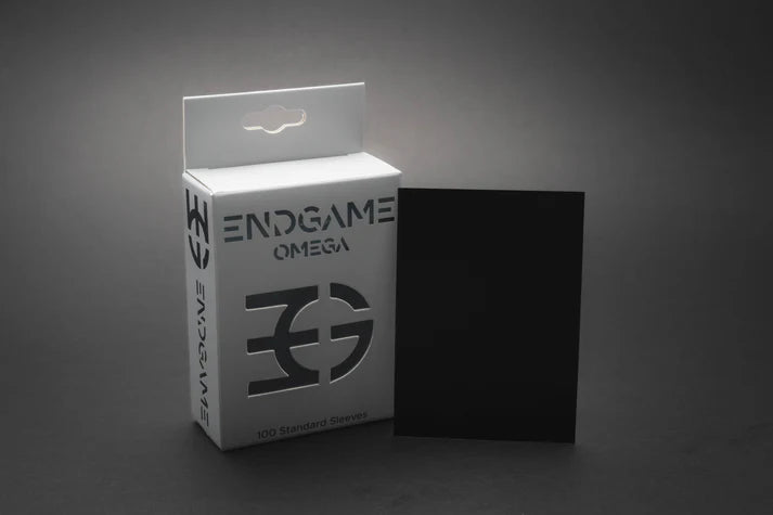 ENDGAME: Omega Standard Size Sleeves - Obsidian Black (100 Count)