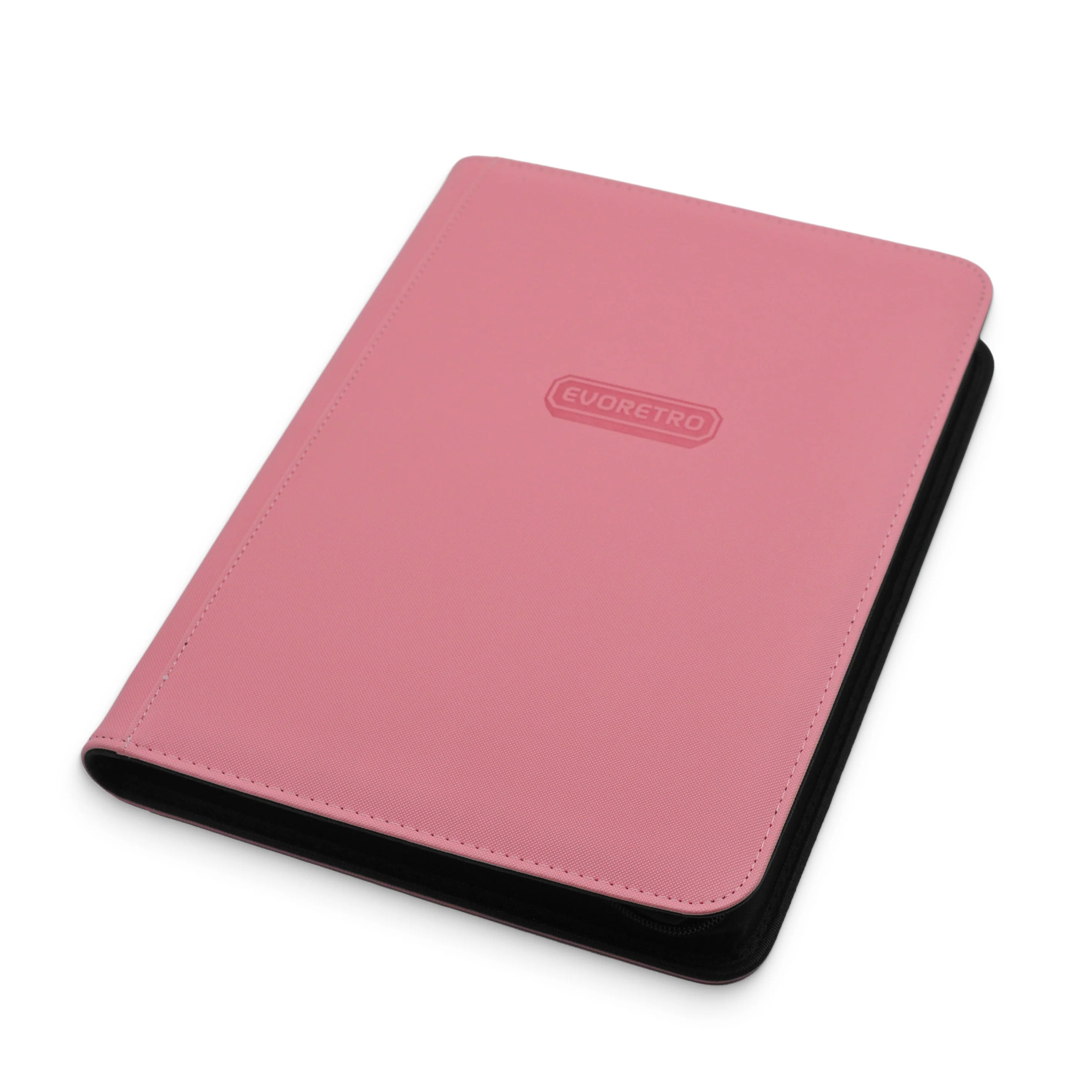 EVORETRO 9-Pocket Zip-Up Trading Card Zipper Binder for 360 cards - Pink