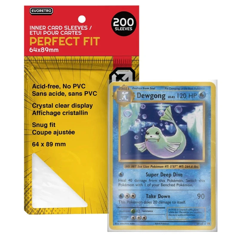 EVORETRO - Perfect Fit Sleeves Inner Card Protector 200ct