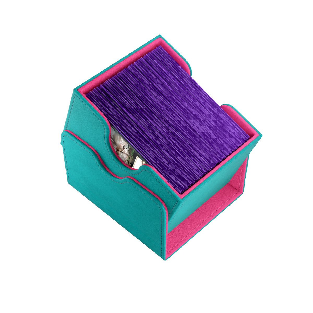 GameGenic - Deck Box Sidekick 100+ XL Teal / Pink (100ct)