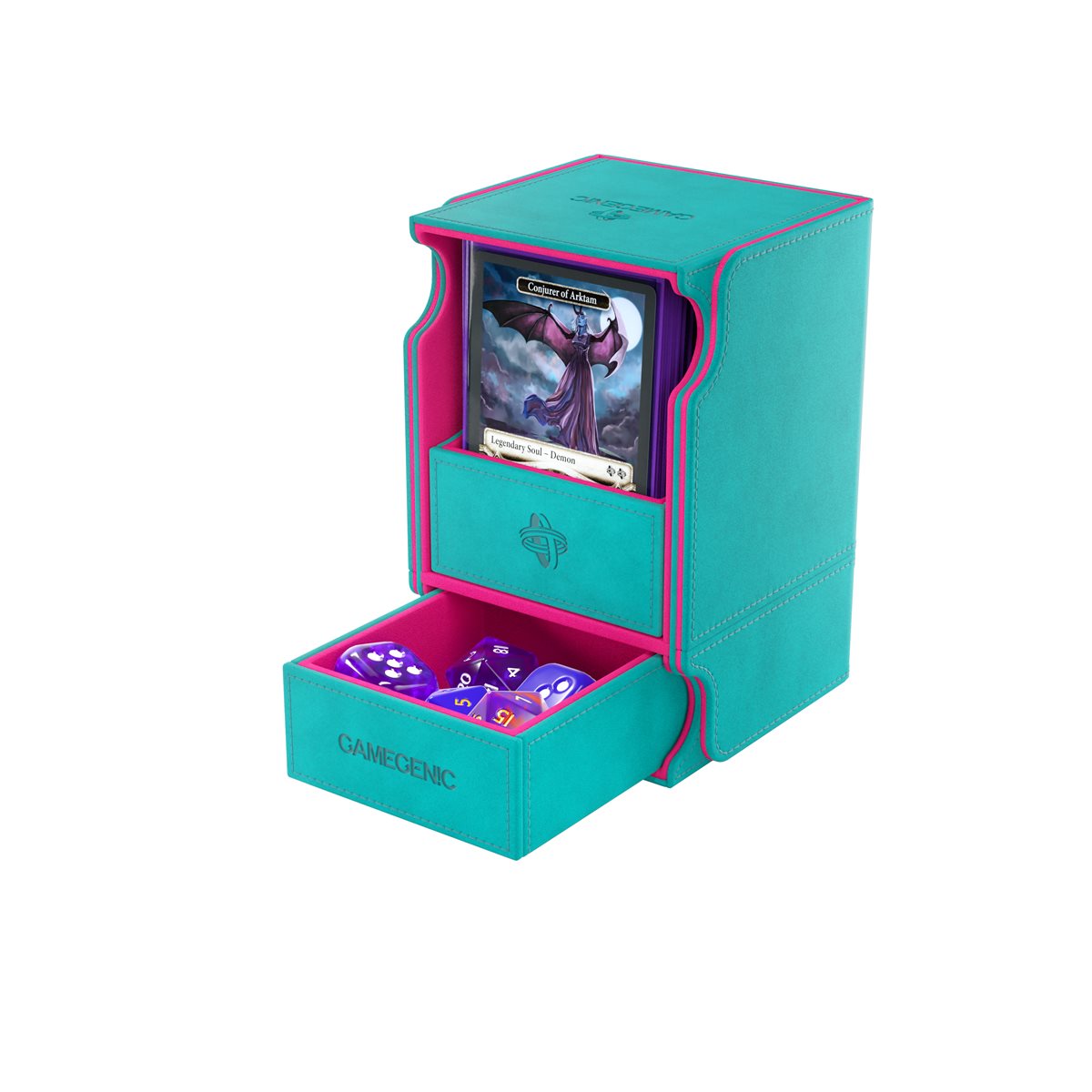 GameGenic - Deck Box: Watchtower XL Teal / Pink (100ct)
