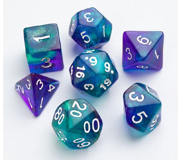 Gamegenic - 7pc Dice Set Galaxy Series Neptune