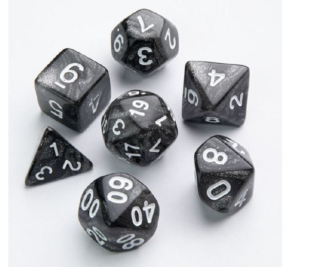 Gamegenic - 7pc Dice Set Galaxy Series Moon