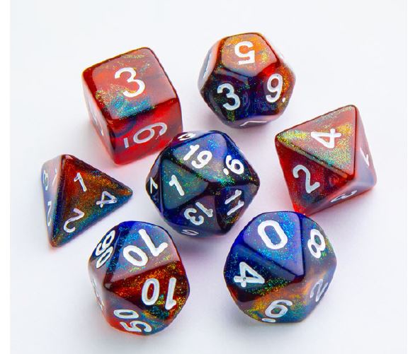 Gamegenic - 7pc Dice Set Galaxy Series Mars