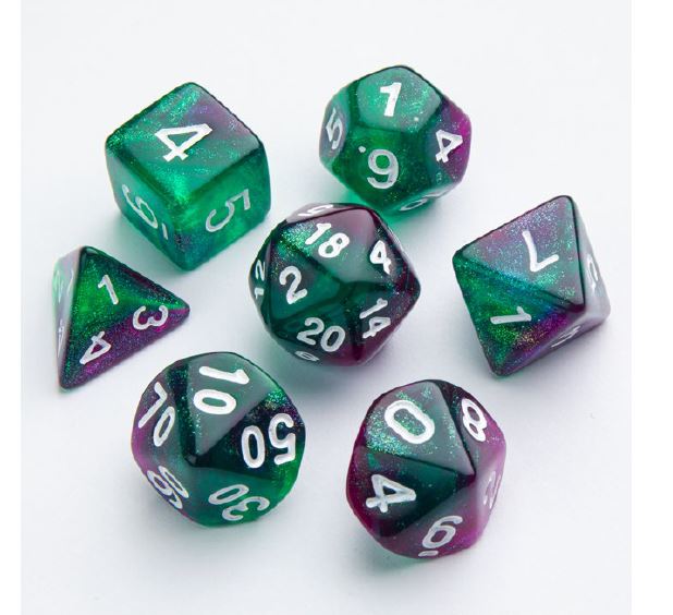Gamegenic - 7pc Dice Set Galaxy Series Aurora