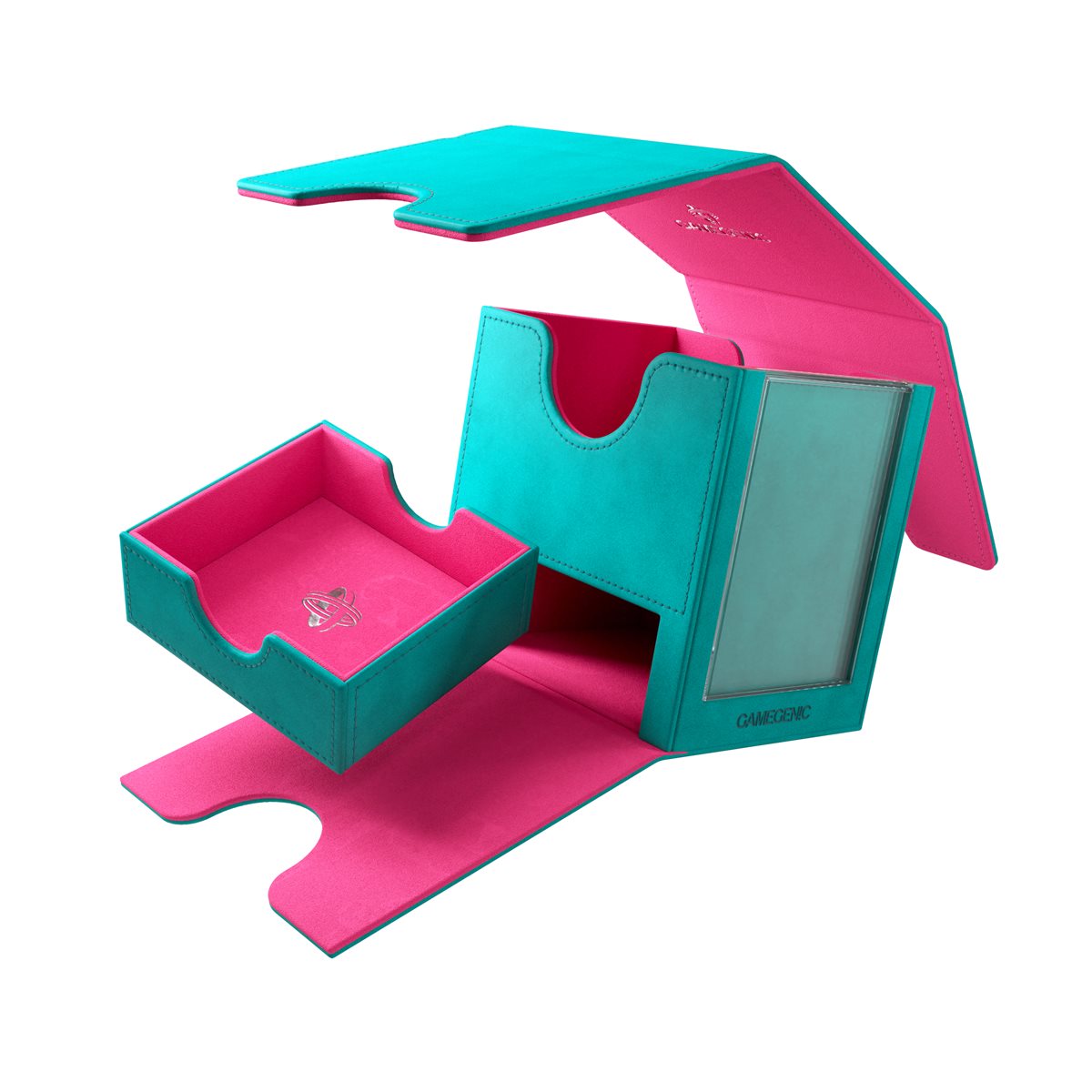 GameGenic - Deck Box Sidekick Pro XL Teal / Pink (100ct)