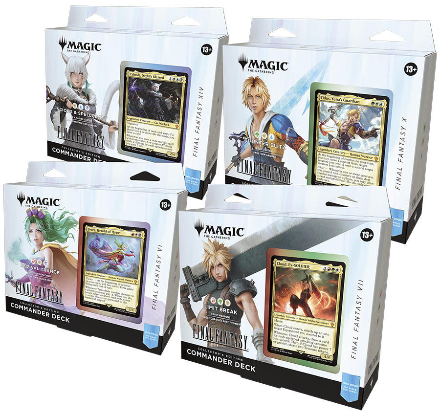 MTG - Universes Beyond: Final Fantasy - Commander Deck - Set of 4 - Collector Edition
