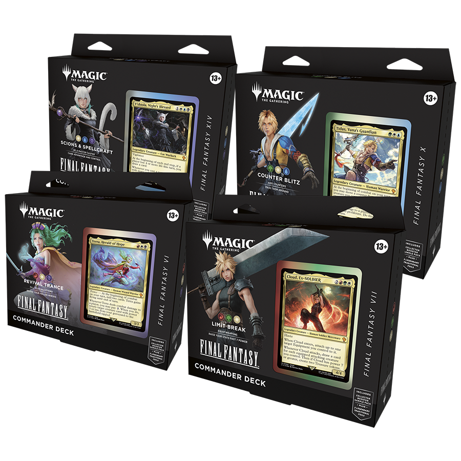 MTG - Universes Beyond: Final Fantasy - Commander Deck - Set of 4