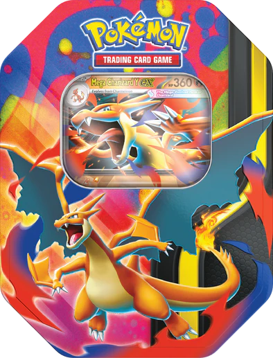 Pokemon - Mega Charizard Tin - Mega Charizard Y ex (Pre-Order) (Feb 20th)