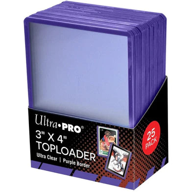 Ultra Pro - Toploader 25CT - 35PT - Purple Border