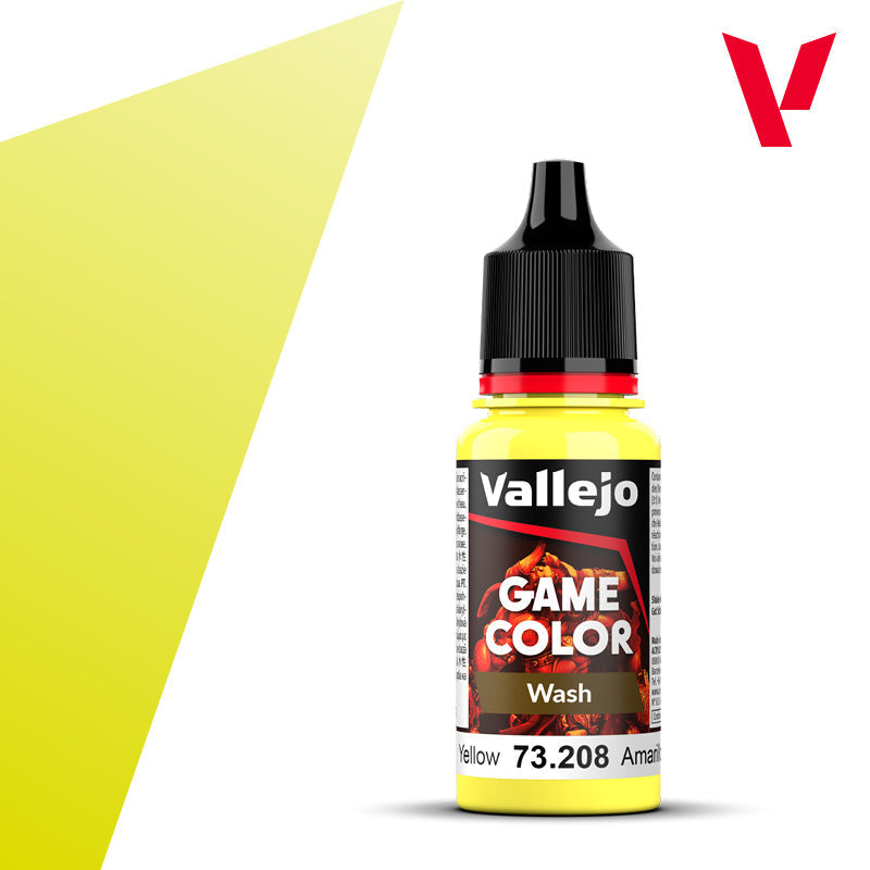 Vallejo - Game Color - Wash - Yellow [73.208] (18ml)