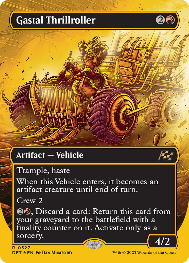 Gastal Thrillroller (Borderless) (First-Place Foil) (-527) - Aetherdrift